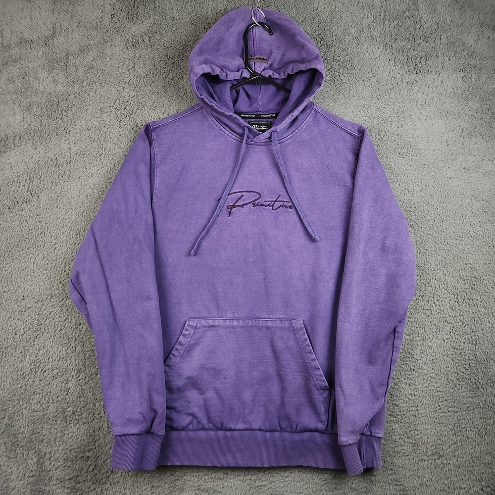 Primitive Skateboarding Hoodie Mens Small Purple Heavyweight Cotton Sweatshirt